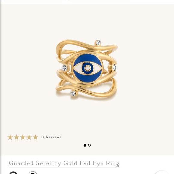 New In Box Never Worn Karma and Luck Evil Eye Ring Size 7 - Picture 5 of 6